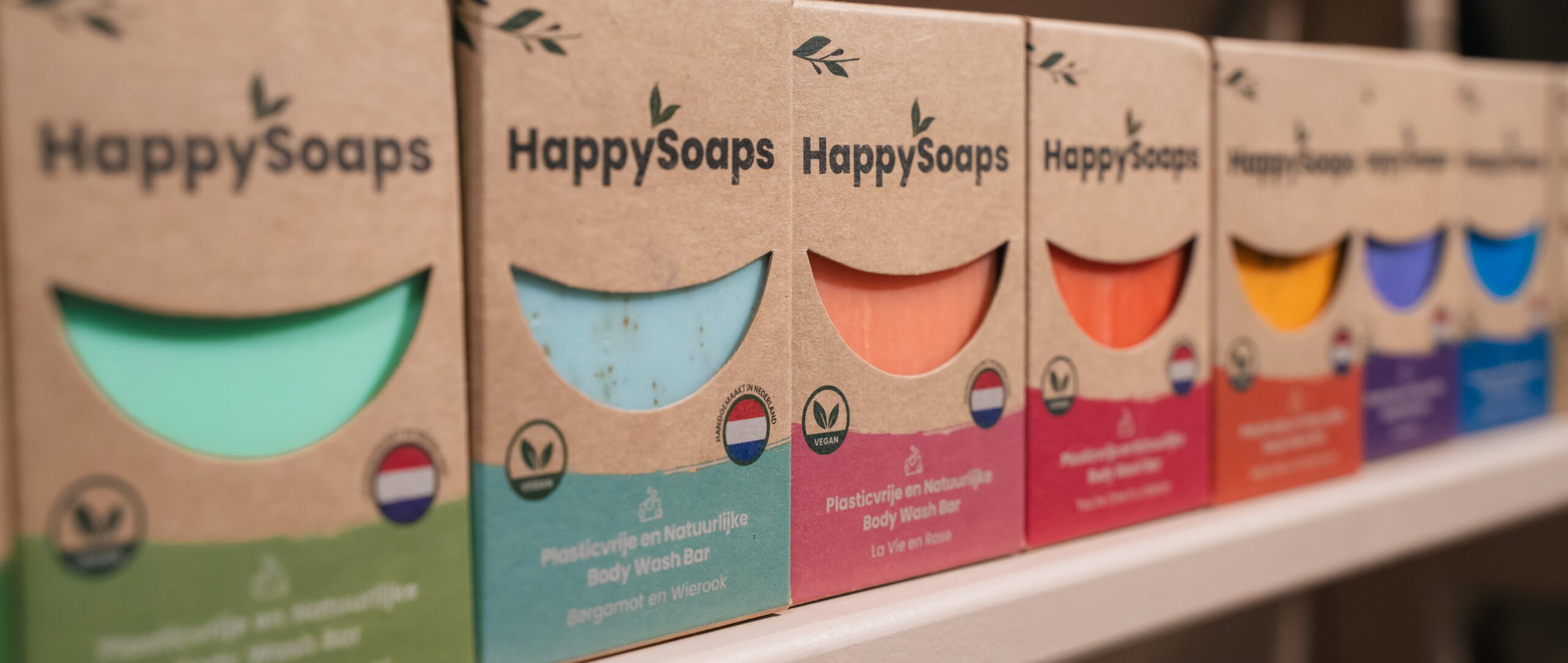 Happy Soaps Shampoobar Body wash Conditioner Plastic vrij